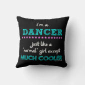 女の子-私はダンサーです クッション (裏面)