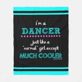 女の子-私はダンサーです フリースブランケット