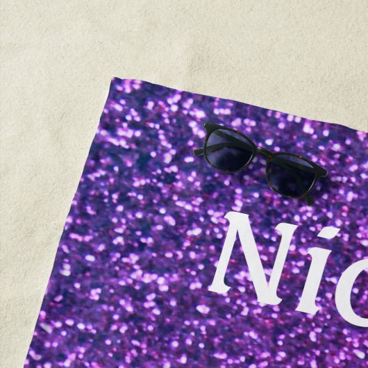 女の子"私信じは人魚のパーソナライズされた" ビーチタオル (インサイチュ)