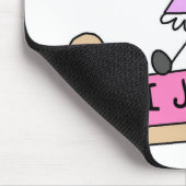 女の子 私 ジャンプ マウスパッド (コーナー)