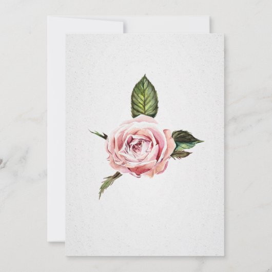 女の子 – 紅茶パーティー赤ちゃんシャワー招待状 招待状 (裏面)