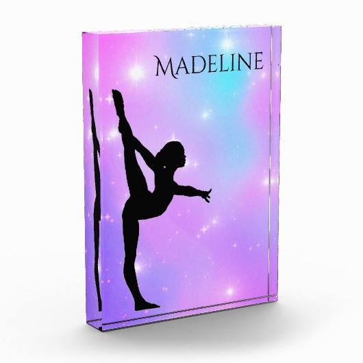 女の子（紫）グラデーション フォトブロック (左)