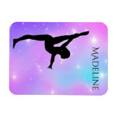 女の子（紫）グラデーション マグネット (横)