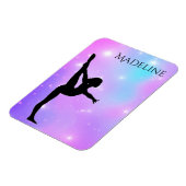 女の子（紫）グラデーション マグネット (左側)