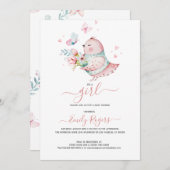 女の子 – 蝶と可愛いベイチキン セーブザデート (正面/裏面)