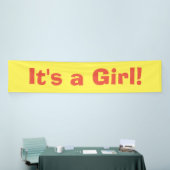 女の子 – 誕生のお知らせ 横断幕 (トレードショー)