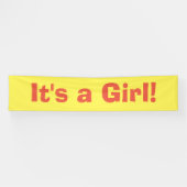 女の子 – 誕生のお知らせ 横断幕 (横)