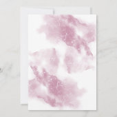 女の子、象のバルーン赤ちゃんシャワーInvitati 招待状 (裏面)