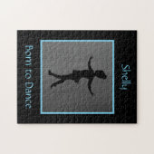 女の子「踊生まれる」パーソナライズされた ジグソーパズル (横)