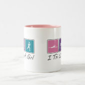女の子(Triathlete)のように三I ツートーンマグカップ (中央)