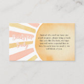 女の子Aサンシャインブックのベビー エンクロージャーカード (正面)