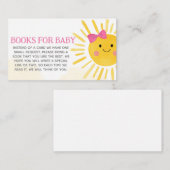 女の子Aサンシャインブックのベビー エンクロージャーカード (正面/裏面)