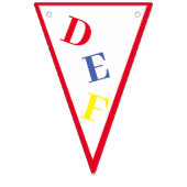 女の子ABC原色のバンティングバナー バンティングフラッグ (第2の旗)