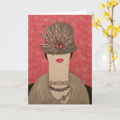 女の子BF:素晴らしオリジナル絵画 カード (黄色い花)