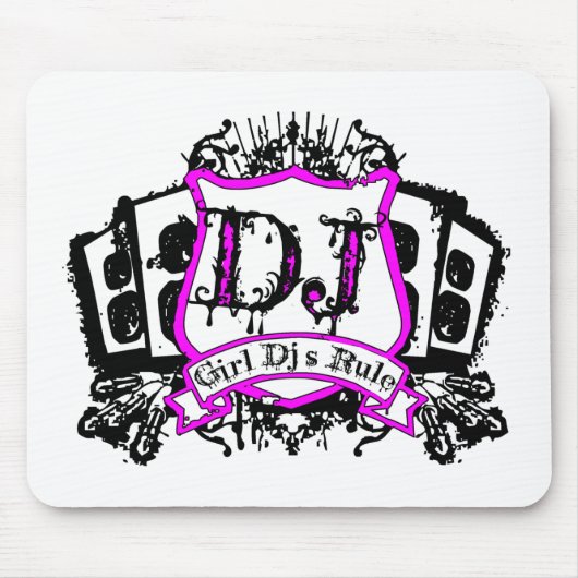 女の子Djは頂点に達します マウスパッド (正面)