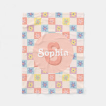 女の子Groovyピンクレトロ70sキッズモノグラム