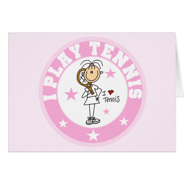 女の子Iの演劇のテニスのTシャツおよびギフト (正面横)