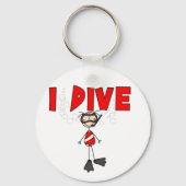 女の子IダイビングTシャツとギフト キーホルダー (正面)