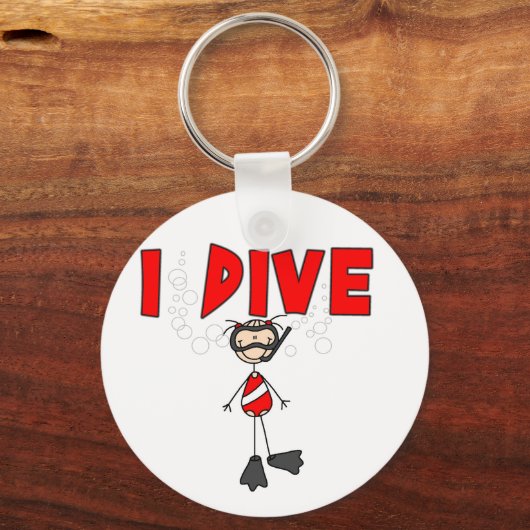 女の子IダイビングTシャツとギフト キーホルダー (正面)