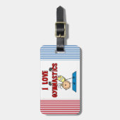 女の子I愛体操 ラゲッジタグ (正面縦)