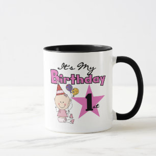 女の子It's My誕生日Tシャツとギフト マグカップ