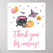 女の子Little Boo赤ちゃんシャワーありがとうござ来う ポスター (正面)