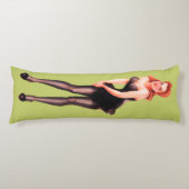 女の子No6 -抱き枕の上のヴィンテージPin ボディピロー (正面)