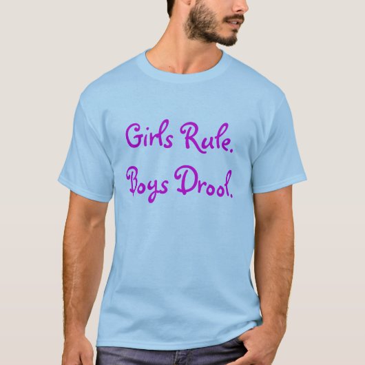 女の子Rule.Boysのよだれ Tシャツ (正面)