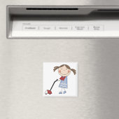 女の子Tシャツとギフトをバキューム マグネット (インサイチュ (食洗機))