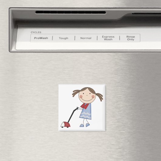 女の子Tシャツとギフトをバキューム マグネット (インサイチュ (食洗機))