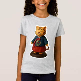 女の子Tシャツのための韓国ハンボク Tシャツ