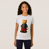 女の子Tシャツのための韓国ハンボク Tシャツ (正面フル)