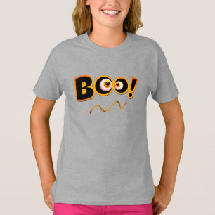 女の子Tシャツのブーからハッピーハローウィンの衣装 Tシャツ