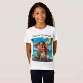 女の子Tシャツモアナ女の疑問に思子 Tシャツ (正面フル)