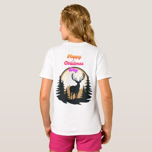 女の子tシャツ。 tシャツ (裏面フル)