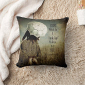 女の子w/Lacyの傘のキリスト教の詩の装飾用クッション クッション (ブランケット)