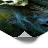 女の完全に死んでいな骸骨の恐怖 ポスター (角)