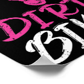 女の実在子の乗りダートバイクオートバイモトクロス ポスター (角)