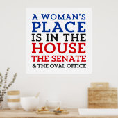 女の居場所が家の中にある ポスター (キッチン)