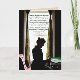 女の巣ビクトリアン引用文 カード