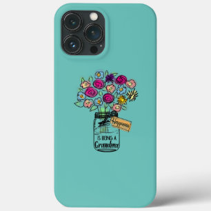 女の幸せはおばあちゃんの命の花 iPhone 13 PRO MAXケース