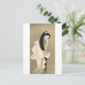 女の幽霊,上村松園レディ幽霊,植村松園,日本美術 ポストカード (スタンド正面)