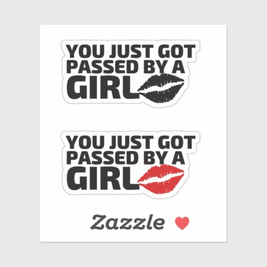 女の得子が通り過ぎた シール (シート)