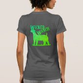 女の悪いたずらをする Tシャツ (裏面)