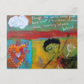 女の悲しみ ポストカード (正面)