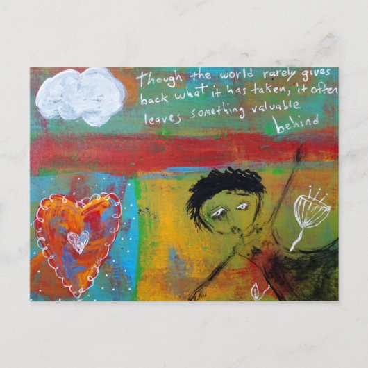 女の悲しみ ポストカード (正面)