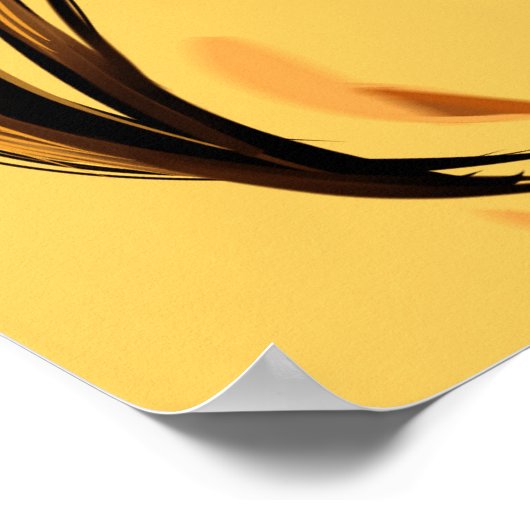 女の日本の子の紅葉 ポスター (角)