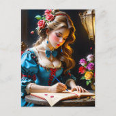 女の書この段落は柔らかいローマ人だ シーズンポストカード (正面)