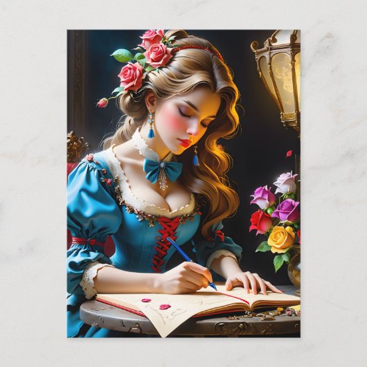 女の書この段落は柔らかいローマ人だ シーズンポストカード (正面)