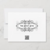 女の書子とペットの食べウサギの紙/オリジナル (裏面)